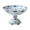 Blue Fluted Full Lace Bowl on High Foot, 140 cl
