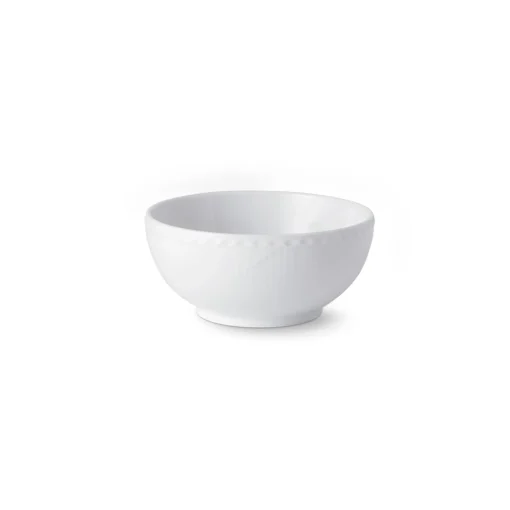 White Fluted Half Lace Bowl, 73 cl